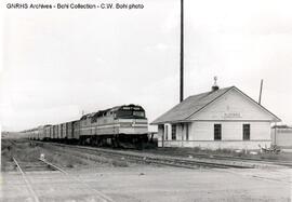 Amtrak Depot at Rudyard, Montana, 1992