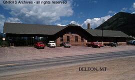 Great Northern Depot at Belton, Montana, undated