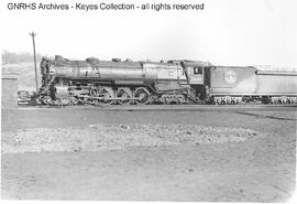 Great Northern Steam Locomotive 2550 at Hillyard, Washington, 1935