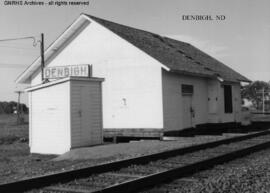 Great Northern Depot at Denbigh, North Dakota, undated
