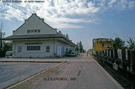 Great Northern Depot at Alexandria, Minnesota, undated