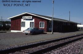 Great Northern Depot at Wolf Point, Montana, undated