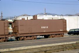 Great Northern Railway Water car X3212 at Wenatchee, Washington in 1971.