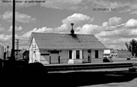 Great Northern Depot at Rudyard, Montana, undated