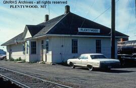 Great Northern Depot at Plentywood, Montana, undated