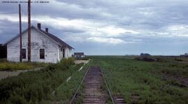 Great Northern Depot at Opheim, Montana, 1991