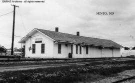 Great Northern Depot at Minto, North Dakota, undated