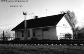 Great Northern Depot at Colfax, North Dakota, undated