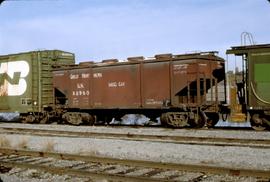 Great Northern Railway Sand Car X2950 at Wenatchee, Washington in 1982.