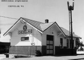 Great Northern Depot at Chewelah, Washington, undated