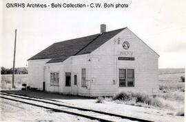 Great Northern Depot at Irene, South Dakota, 1968