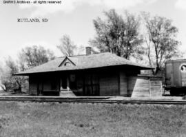 Great Northern Depot at Rutland, South Dakota, undated