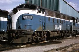 Great Northern Railway 311-C at Minneapolis, Minnesota in 1970.