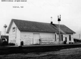 Great Northern Depot at Tolna, North Dakota, undated