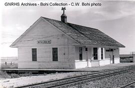 Great Northern Depot at Hingham, Montana, 1976