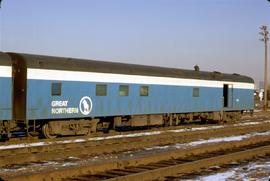 Great Northern Railway Baggage Car 1201 at Chicago, Illinois in 1972.