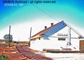 Great Northern Depot at Douglas, Washington, undated