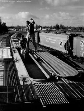 Great Northern Freight Car at Hillyard, Washington, undated