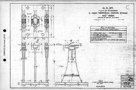 Great Northern Railway Standard Signal Plans; Crank Stand, Two-Way Vertical 14-3/4 Inch, 1918