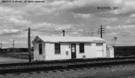 Great Northern Depot at Wagner, Montana, undated