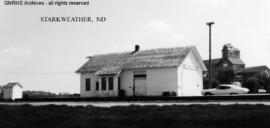 Great Northern Depot at Starkweather, North Dakota, undated