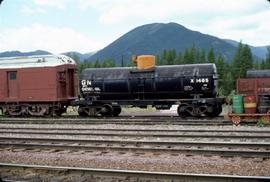 Great Northern Railway Tank car X1465 at Belton, Montana