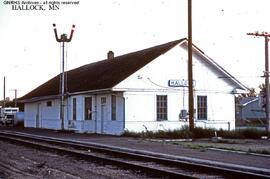 Great Northern Depot at Hallock, Minnesota, undated