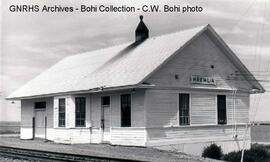 Great Northern Depot at Kremlin, Montana, 1976