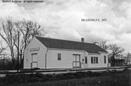 Great Northern Depot at Beardsley, Minnesota, undated