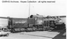 Somers Lumber Company Steam Locomotive 2 at Somers, Montana, 1940
