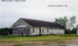 Great Northern Depot at Churchs Ferry, North Dakota, undated