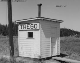 Great Northern Station Building at Trego, North Dakota, undated