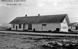 Great Northern Depot at Rock Lake, North Dakota, undated