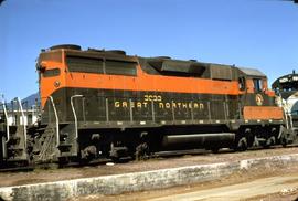 Great Northern Railway 3029 at Spokane, Montana in 1968. in 1968.