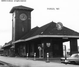 Great Northern Depot at Fargo, North Dakota, undated