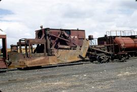 Great Northern Railway Snow Plow X1710 at Great Falls, Montana in 1971.