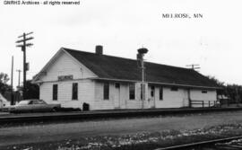 Great Northern Depot at Melrose, Minnesota, undated