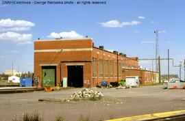 Great Northern Diesel Locomotive Shop at Great Falls, Montana, 1990