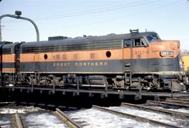 Great Northern Railway 307-A at Minneapolis, Minnesota in 1969.