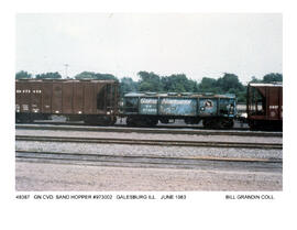 Great Northern Freight Car Number 973002, Galesburg, Illinois, 1983