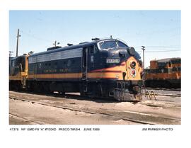 Northern Pacific Diesel Locomotive Number 7004D, Pasco, Washington, 1969