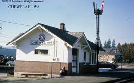 Great Northern Depot at Chewelah, Washington, undated