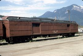 Great Northern Railway Outfit car X7831 at Skykomish, Washington in 1972.