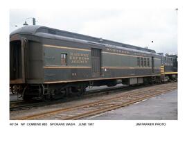 Northern Pacific Passenger Car Number 85, Spokane, Washington, 1967