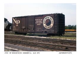 Northern Pacific Freight Car Number 3155, Kewanee, Illinois, 1973