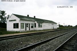 Great Northern Depot at Kerkhoven, Minnesota, undated