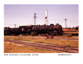 Great Northern Steam Locomotive Number 2513, Saint Cloud, Minnesota, 1961