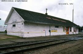 Great Northern Depot at Hallock, Minnesota, undated