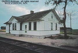 Great Northern Depot at Wolverton, Minnesota, undated