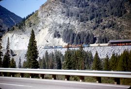 Great Northern Railway Train 78  in Marias Pass in 1969.